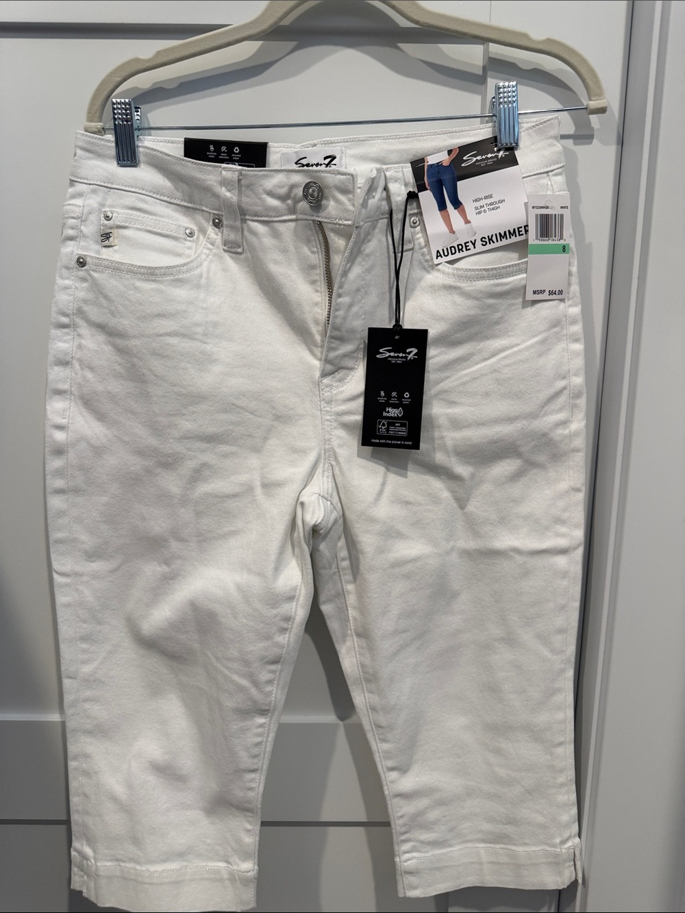 Seven7 White Women’s Bermuda Shorts